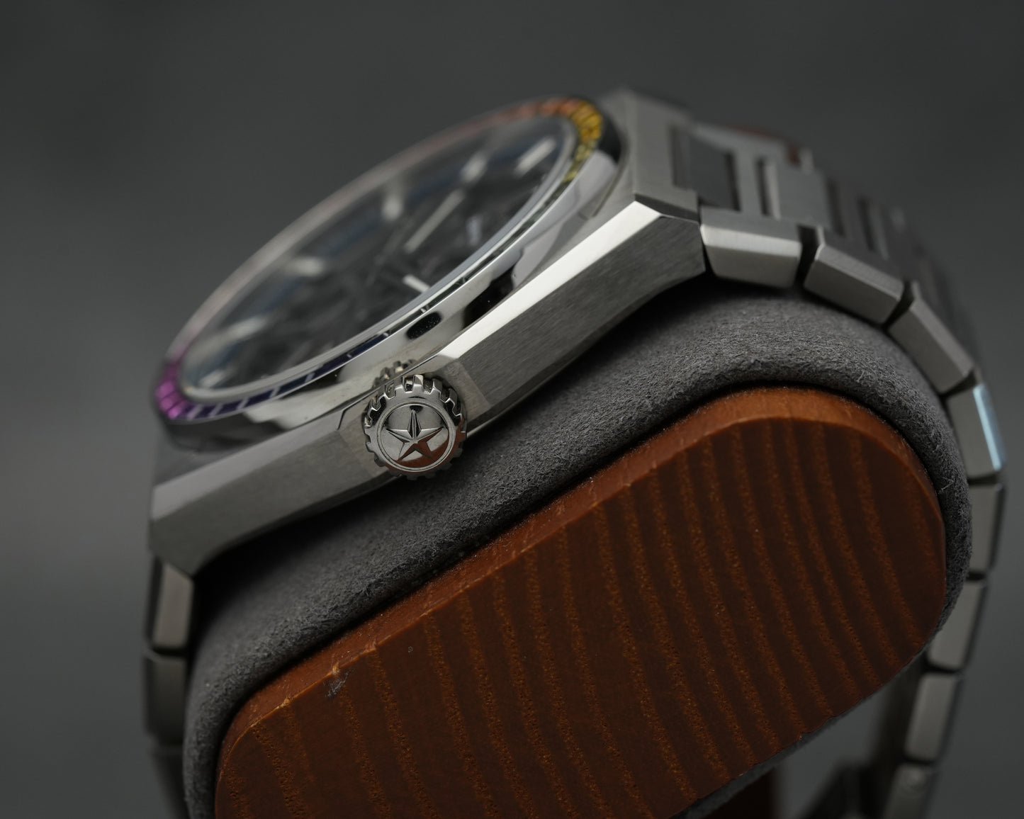 Zenith Defy Classic Skeleton Rainbow Bezel Men Watch