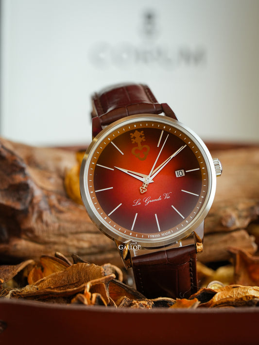 Corum Heritage La Grande Vie Red Dial 42mm Men Watch