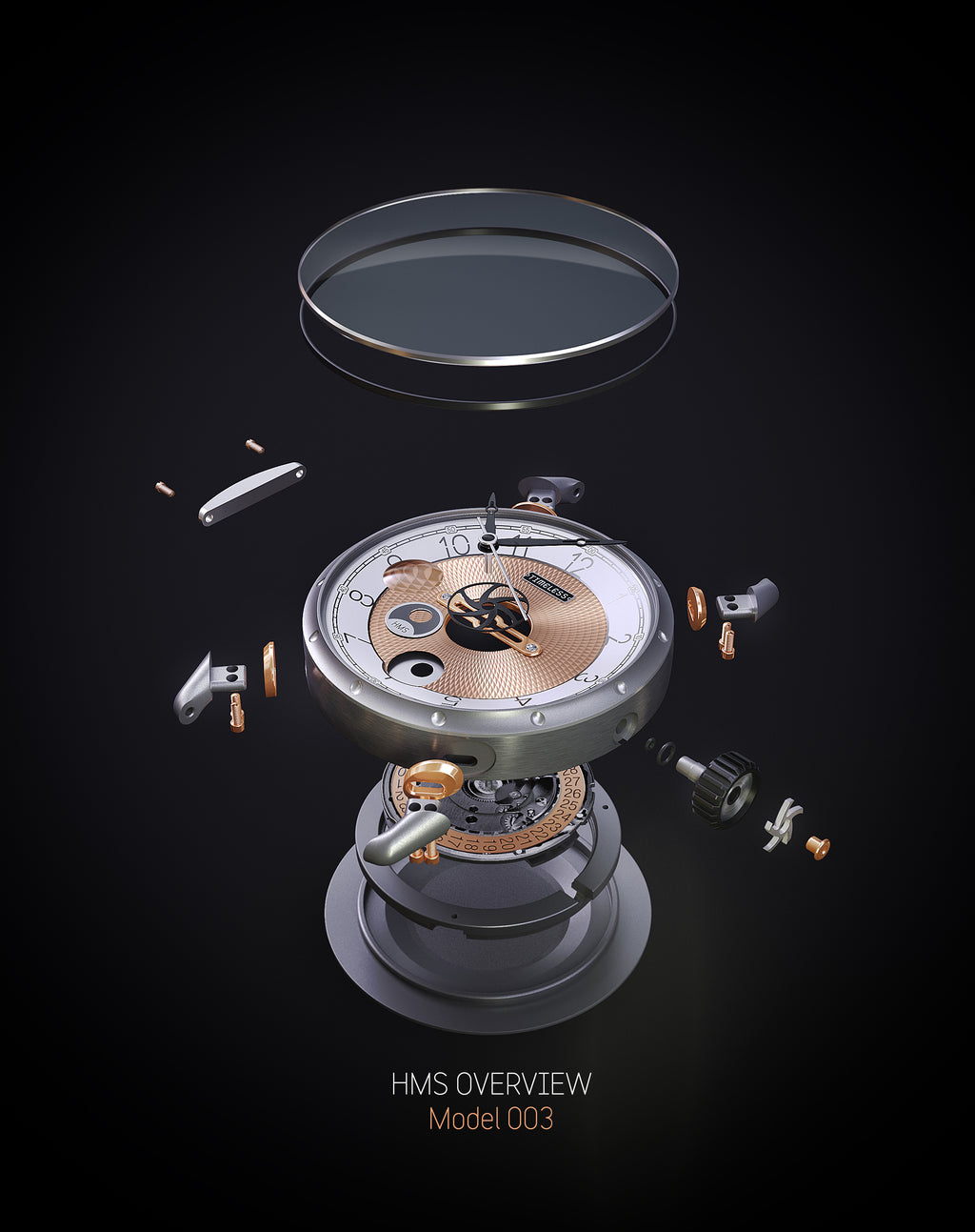 TIMELESS HMS 003-GR-W-BR