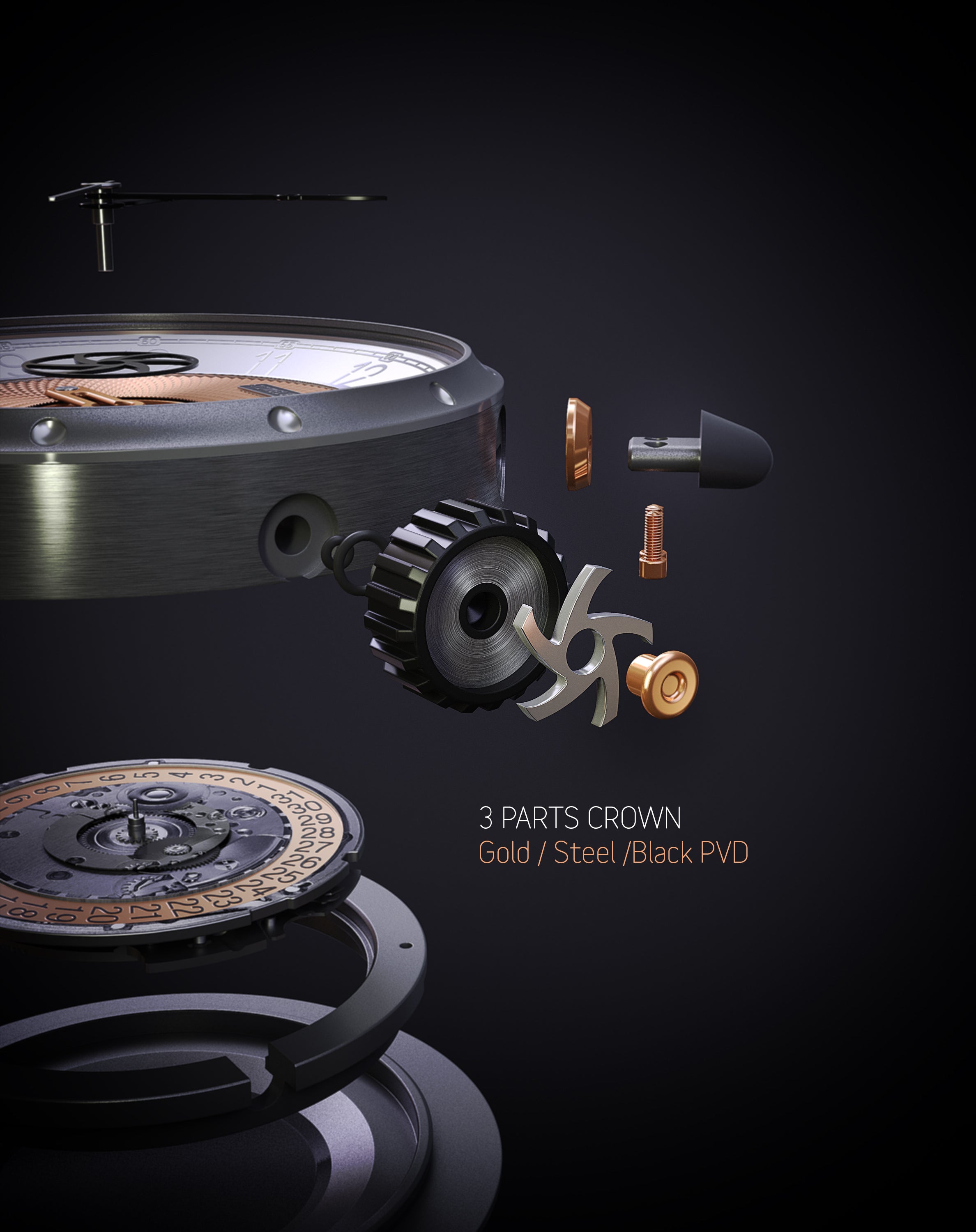 TIMELESS HMS 003-GR-W-BR