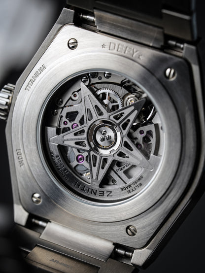 Zenith Defy Classic Skeleton Rainbow Bezel Men Watch