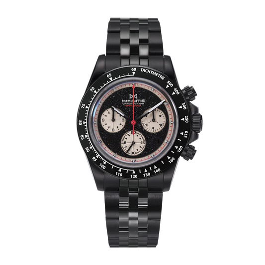 INFINITIE - D3 Velocity- PVD Black - Aventurine Dial