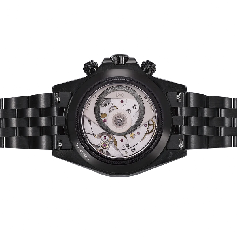 INFINITIE - D3 Velocity- PVD Black - Aventurine Dial