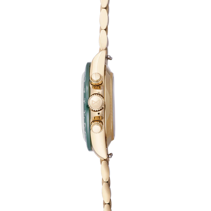 INFINITIE - D3 Velocity - PVD Gold - Malachite Dial